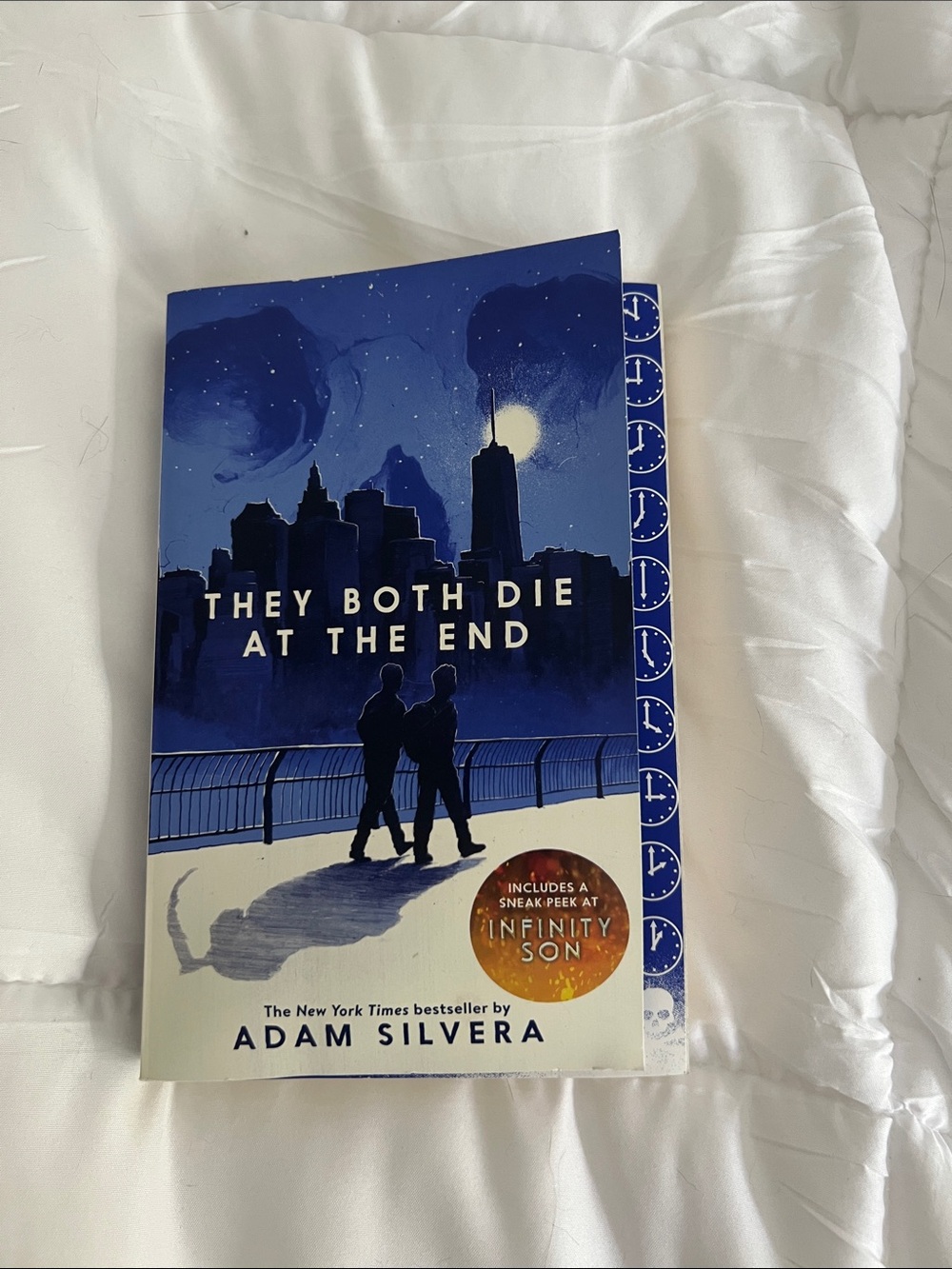They Both Die at the End by Adam Silvera - Blue Cover Paperback